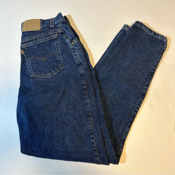 Vtg 80s Levis 573 Brown tab high rise jeans - Picture 1 of 10